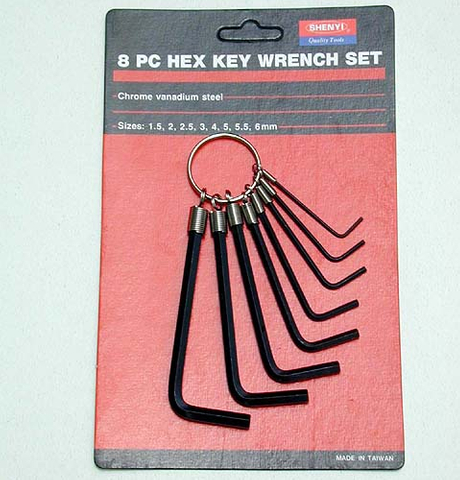 Taiwan Ball Point Hex Key Set, L Type Hex Key Set, Folding TypeBall ...